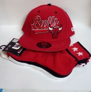 Chicago Bulls Cap and 3 Pair of socks.